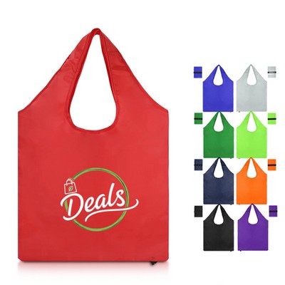 Compact Reusable Folding Polyester Tote