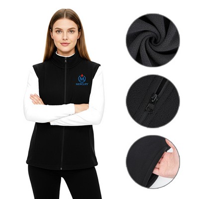 Women's Full-Zip Polar Fleece Vest