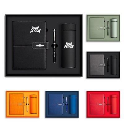 Insulated Bottle, Pen & Journal Set - Premium Corporate Gifts