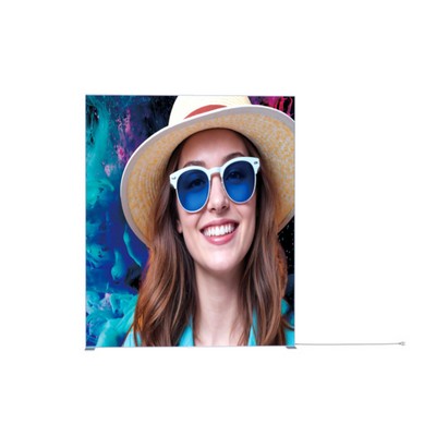 6.56'W x 8'H PVC SEG Lightbox Tooless Double Sided Print(Frame+Fabric)