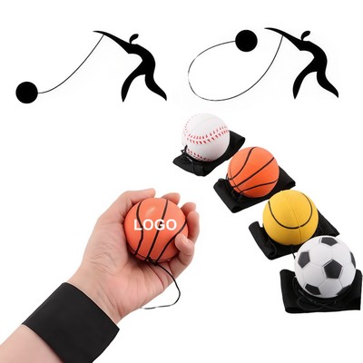 Stretchy Stress Ball with Wrist Strap