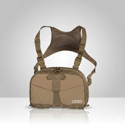 Men's Utility Vest Bag Outdoor Chest Harness Pack Multi Color Camouflage