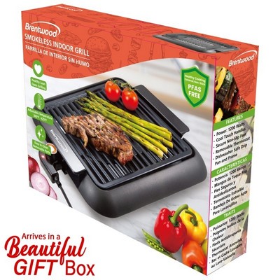 1200W Electric Smokeless Indoor Grill - (Black)