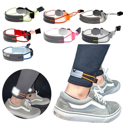 Reflective Magnetic Leg Strap for Cycling and Running