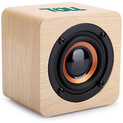 Wireless Bluetooth Speaker, Wood Grain Portable Speaker Loud Treble & Deep Bass Mini Speaker