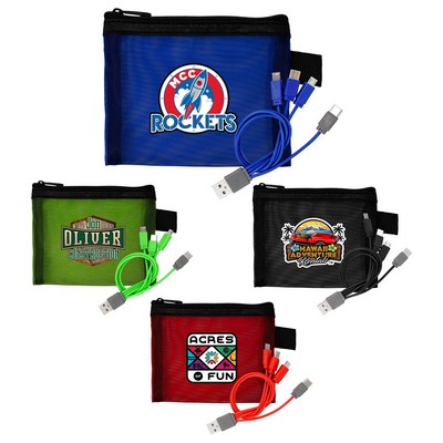 Recycled Mesh Cable Pouch