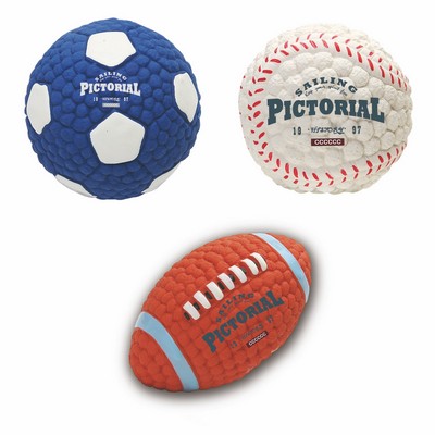 Natural Rubber Dog Chew Toy with Squeaker