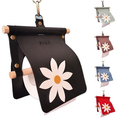 PU Leather Paper Towel Holder