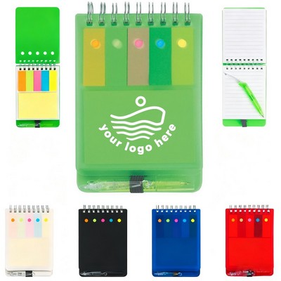 FSC® Waterproof PP Memo Notebook Journal W/Pen