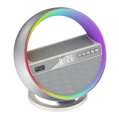 Wireless Charging Bluetooth Speaker with Clock