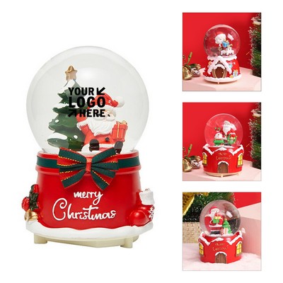 Christmas Musical Snow Globe Light Up Box