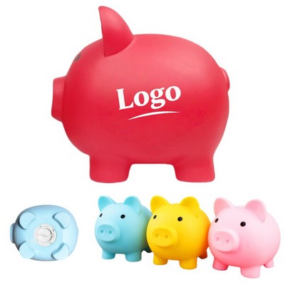 4" Plastic Piggy Bank