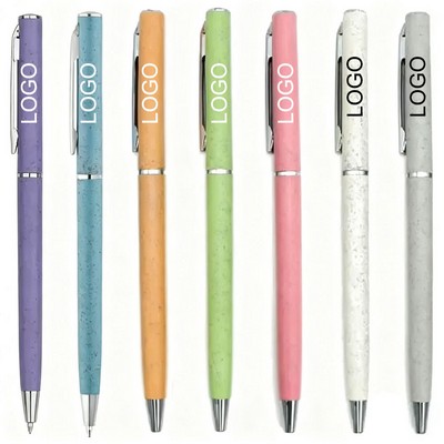 Wheat Straw Slim Hotel Ballpoint Pen