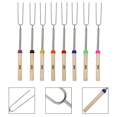 Stainless Steel Retractable Barbecue Fork