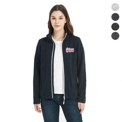 Women's Heathered Full-Zip Fleece Jacket