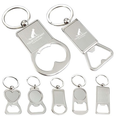 Metal Bottle Opener Split Keyring Attachment