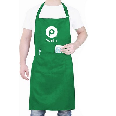 6 oz Poly Twill Butcher Apron with Adjustable Neck