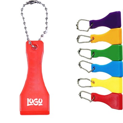 Plastic Lottery Scratch Keychain