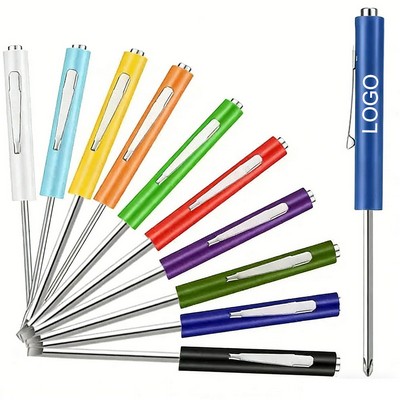 Reversible Pocket Screwdriver with Magnetic Tip