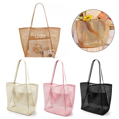 Mesh Beach Shoulder Handbag
