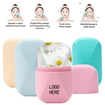 Customizable Cryo-Roller Facial Ice Applicator