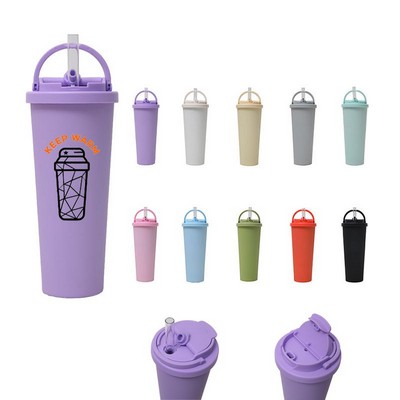 30 oz.Stainless Travel Mug With Carrying Handle