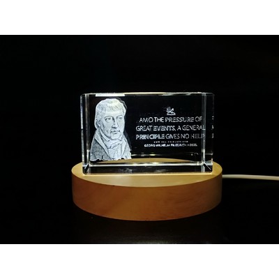 Unique Georg Hegel Quote Crystal Gift for Philosophy Admirers and Academics