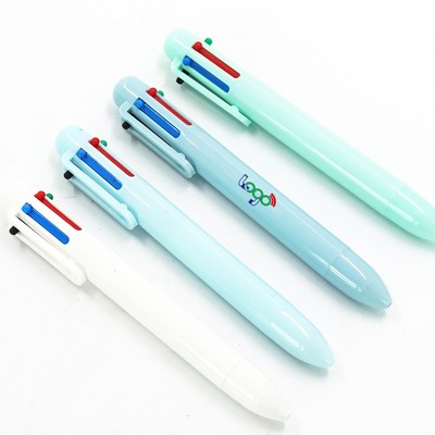 Retractable 6 Colors Ballpoint Pen