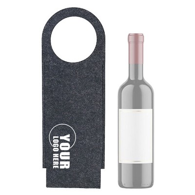 Round Handle Felt Wine Bag