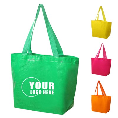 Laminated Woven Tote Shopping Bag