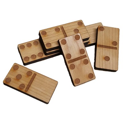 Hardwood Game Wooden Dominoes