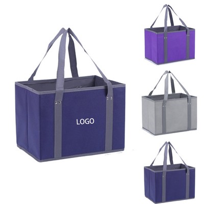 Foldable & Reusable Non-Woven Shopping Bag For Car Use