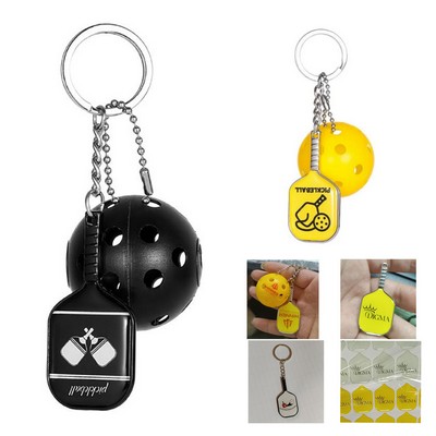 Mini Pickleball Keychain