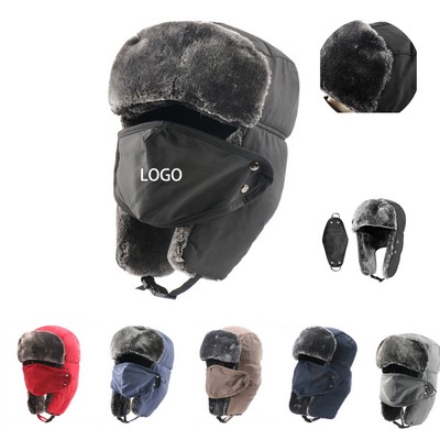 Warm Winter Hat With Removable Windproof Mask