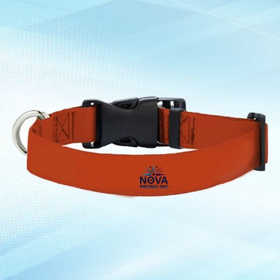 1-Inch Wide by 26-Inch Long Polyester Heavy-Duty Dog Collar with Buckle Release for Strength
