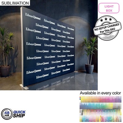 48Hr Quick Ship - Backlit LED Light Box SEG Floor Display WALL Kit, 10'W x 8'H