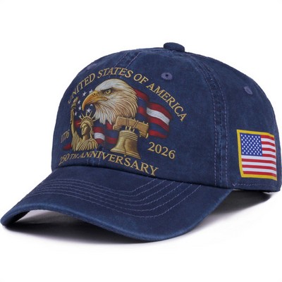 Washed Distressed Cap Vintage Dad Hat