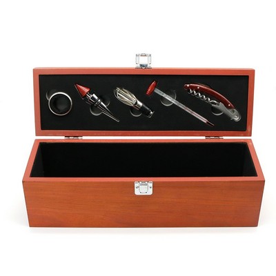 Red Wine Box With Tools - By Boat