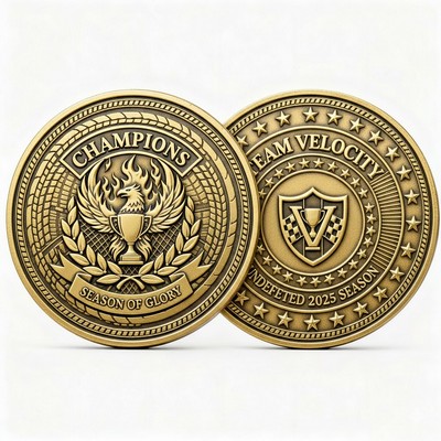 Custom Shape Die-Struck Challenge Coin