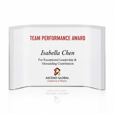 Personalized Horizontal Curved Acrylic Award