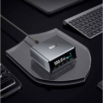 USB C Fast Charger Block, 100W GaN 5 Port