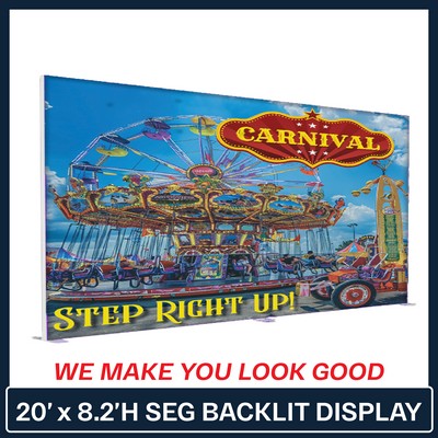 20'W x 8.2'H SEG Backlit Display