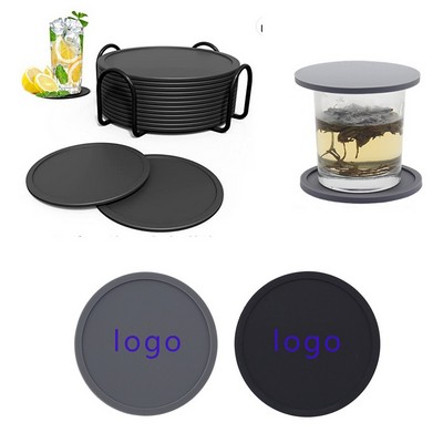 3.94" Round Silicone Coaster