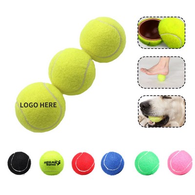 Vibrant Multi-Color Dog Tennis Ball Toy