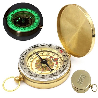 Camping Vintage Copper Compass