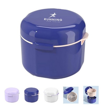 Two-layer Denture Cleaning Case With Lid
