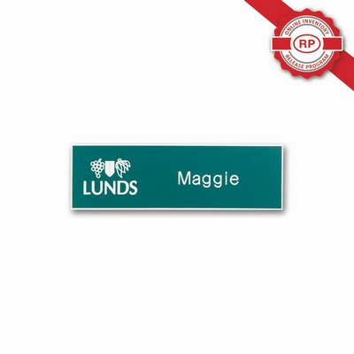 Deluxe Engraved Name Badge (1.00" x 3.00" Inches)