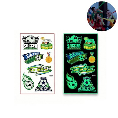 Custom Luminous Football Tattoo Stickers