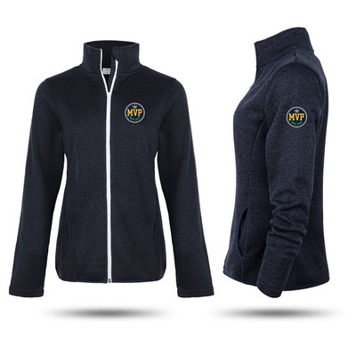 Women's Full Zip Sweater Fleece Jacket 8.5 OZ