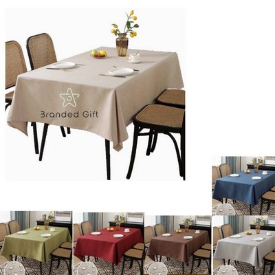 Stain Resistant Table Cloth Wrinkle Free Decorative Fabric